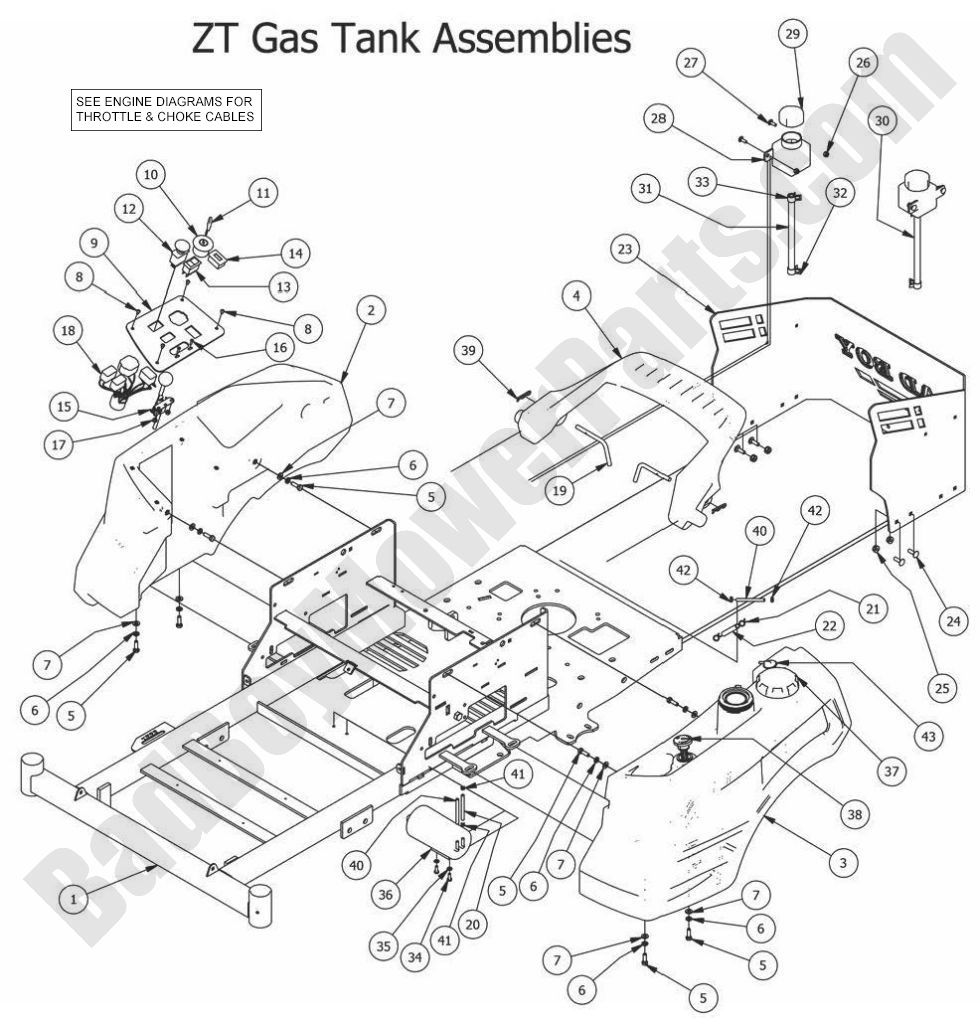 2014 ZT Elite - Gas Tank Assembly